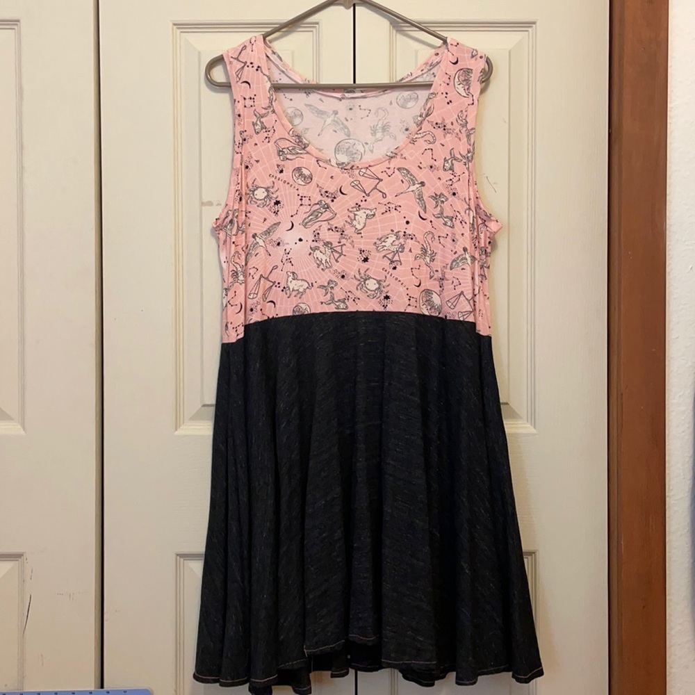 HANDMADE zodiac skater dress
